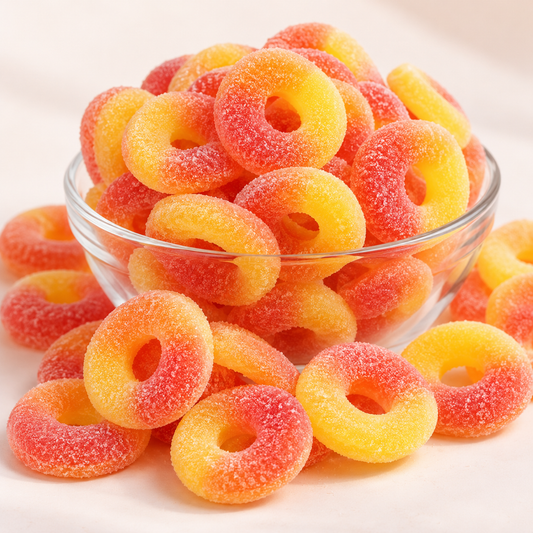 Anneaux Pêche 200 g – bonbons gélifiés saveur pêche