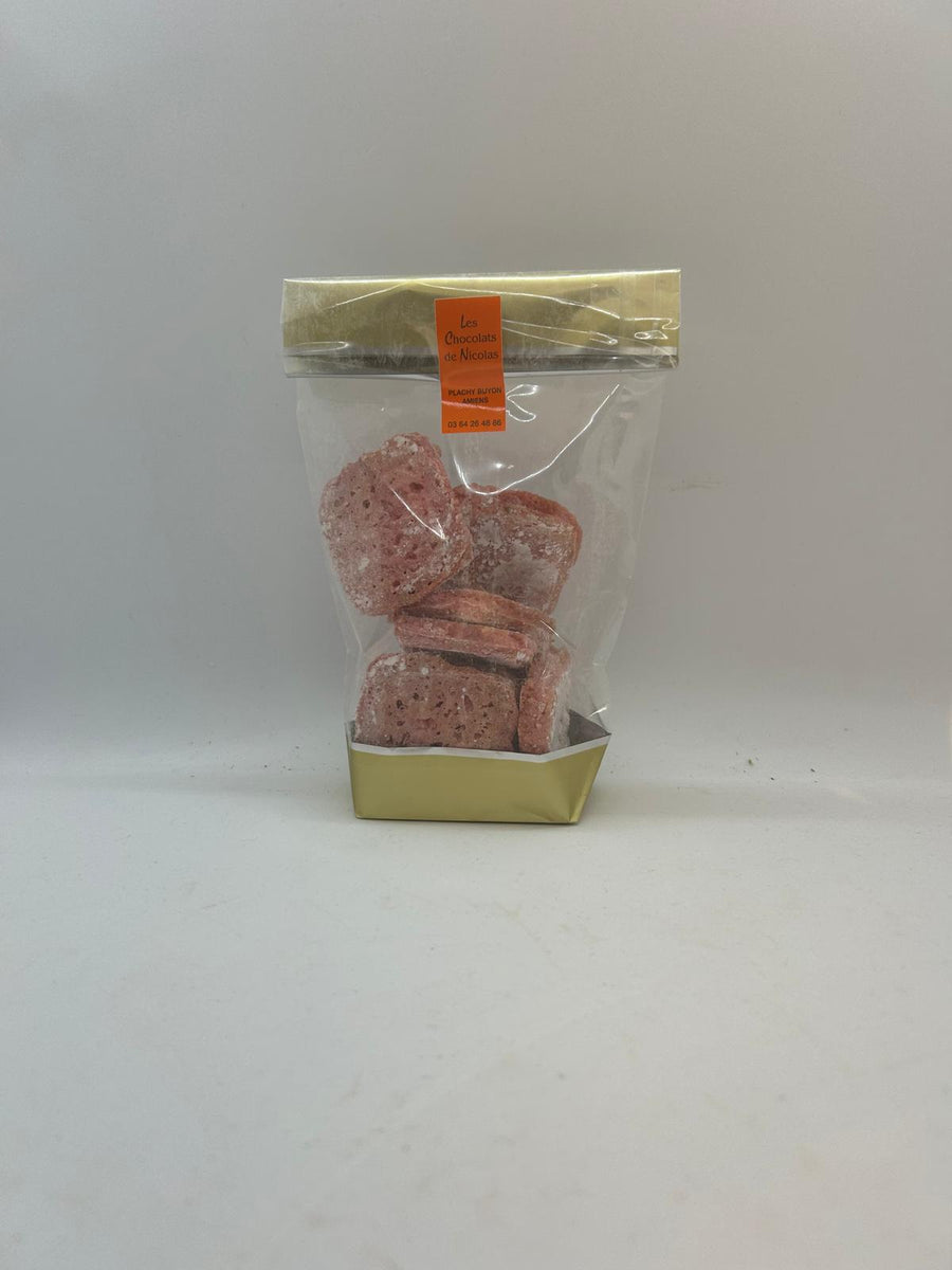 Biscuit meringué à l'amande "croquant rose"